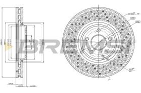 BREMSI CD7981VRD - DISCHI FRENO - BRAKE DISCS