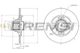 BREMSI CD7984S - DISCHI FRENO - BRAKE DISCS
