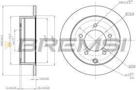 BREMSI CD7986S - DISCHI FRENO - BRAKE DISCS