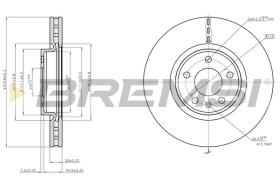 BREMSI CD7996V - DISCHI FRENO - BRAKE DISCS