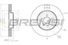 BREMSI CD7997V - DISCHI FRENO - BRAKE DISCS