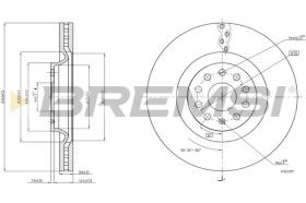 BREMSI CD8000V - DISCHI FRENO - BRAKE DISCS