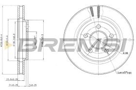 BREMSI CD8001V - DISCHI FRENO - BRAKE DISCS
