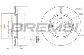 BREMSI CD8004V - DISCHI FRENO - BRAKE DISCS