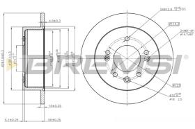 BREMSI CD8005S - DISCHI FRENO - BRAKE DISCS
