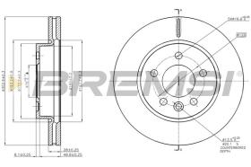 BREMSI CD8017V - DISCHI FRENO - BRAKE DISCS