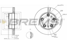 BREMSI CD8023V - DISCHI FRENO - BRAKE DISCS