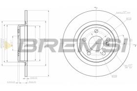 BREMSI CD8031S - DISCHI FRENO - BRAKE DISCS