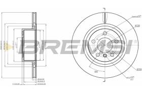BREMSI CD8038V - DISCHI FRENO - BRAKE DISCS