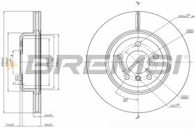 BREMSI CD8039V - DISCHI FRENO - BRAKE DISCS
