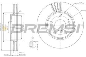 BREMSI CD8040V - DISCHI FRENO - BRAKE DISCS