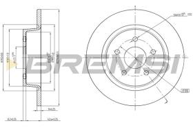 BREMSI CD8058S - DISCHI FRENO - BRAKE DISCS