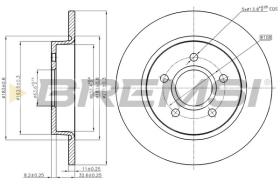 BREMSI CD8061S - DISCHI FRENO - BRAKE DISCS