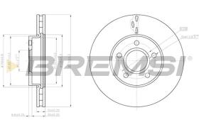 BREMSI CD8062V - DISCHI FRENO - BRAKE DISCS