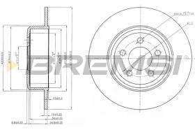 BREMSI CD8064S - DISCHI FRENO - BRAKE DISCS