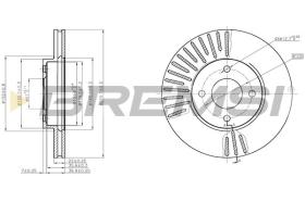 BREMSI CD8068V - DISCHI FRENO - BRAKE DISCS