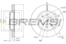 BREMSI CD8070V - DISCHI FRENO - BRAKE DISCS