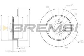 BREMSI CD8071S - DISCHI FRENO - BRAKE DISCS