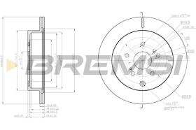 BREMSI CD8072V - DISCHI FRENO - BRAKE DISCS