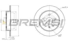 BREMSI CD8075S - DISCHI FRENO - BRAKE DISCS