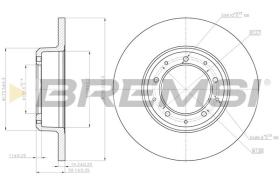 BREMSI CD8083S - DISCHI FRENO - BRAKE DISCS