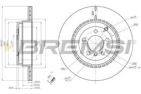 BREMSI CD8085V - DISCHI FRENO - BRAKE DISCS