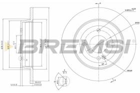 BREMSI CD8090S - DISCHI FRENO - BRAKE DISCS