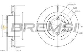 BREMSI CD8093V - DISCHI FRENO - BRAKE DISCS