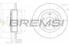 BREMSI CD8096S - DISCHI FRENO - BRAKE DISCS