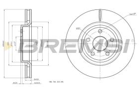 BREMSI CD8097V - DISCHI FRENO - BRAKE DISCS
