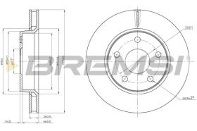 BREMSI CD8098V - DISCHI FRENO - BRAKE DISCS