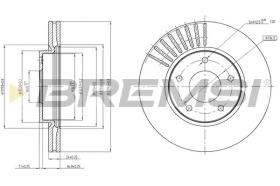 BREMSI CD8100V - DISCHI FRENO - BRAKE DISCS