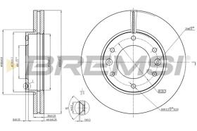 BREMSI CD8111V - DISCHI FRENO - BRAKE DISCS