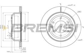 BREMSI CD8112V - DISCHI FRENO - BRAKE DISCS
