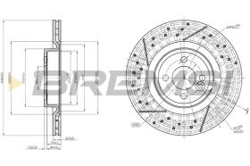 BREMSI CD8121V - DISCHI FRENO - BRAKE DISCS