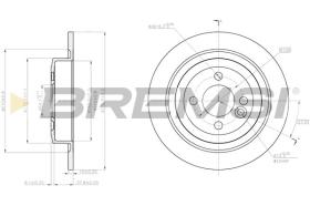 BREMSI CD8124S - DISCHI FRENO - BRAKE DISCS