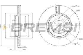 BREMSI CD8125V - DISCHI FRENO - BRAKE DISCS