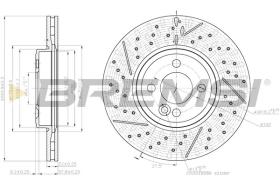 BREMSI CD8126V - DISCHI FRENO - BRAKE DISCS