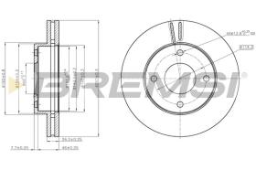 BREMSI CD8134V - DISCHI FRENO - BRAKE DISCS