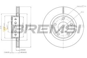 BREMSI CD8151V - DISCHI FRENO - BRAKE DISCS