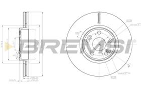 BREMSI CD8152V - DISCHI FRENO - BRAKE DISCS