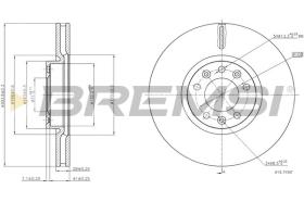 BREMSI CD8156V - DISCHI FRENO - BRAKE DISCS