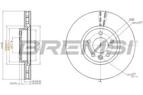 BREMSI CD8182V - DISCHI FRENO - BRAKE DISCS