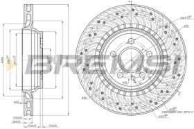 BREMSI CD8183V - DISCHI FRENO - BRAKE DISCS