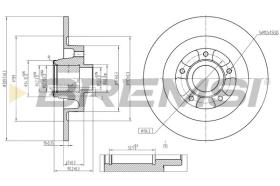 BREMSI CD8185S - DISCHI FRENO - BRAKE DISCS