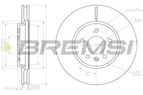 BREMSI CD8191V - DISCHI FRENO - BRAKE DISCS