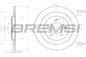 BREMSI CD8201S - DISCHI FRENO - BRAKE DISCS