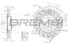 BREMSI CD8202V - DISCHI FRENO - BRAKE DISCS