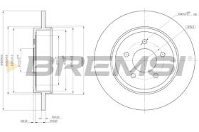 BREMSI CD8207S - DISCHI FRENO - BRAKE DISCS