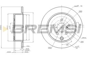 BREMSI CD8211S - DISCHI FRENO - BRAKE DISCS